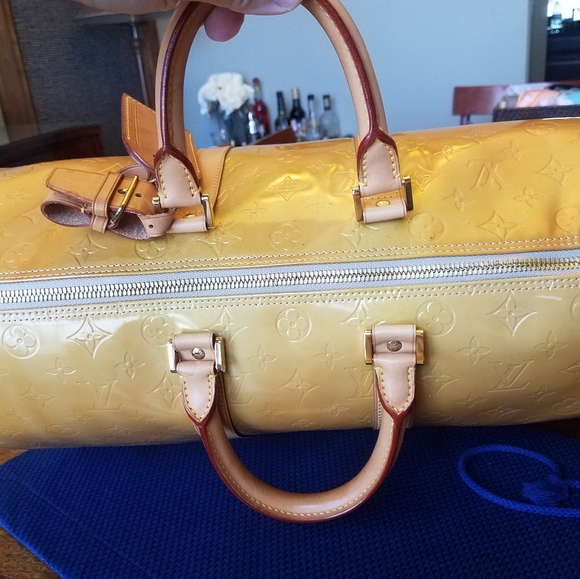 SOLD@ Louis Vuitton Monogram Vernia Mercer Keepall - Picture 12 of 13